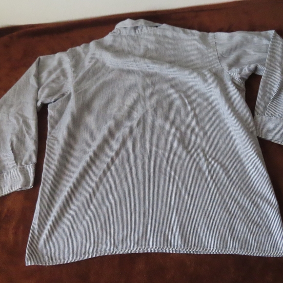 Vintage Ben Davis Hickory Stripe 1/2 Zip talon Work Long sleeve Shirt no size - Picture 4 of 5